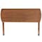 Baxton Studio Laurien Mid-Century Modern Ash Walnut Finished Wood Queen Size Headboard 181-11114-Zoro - alternate 4